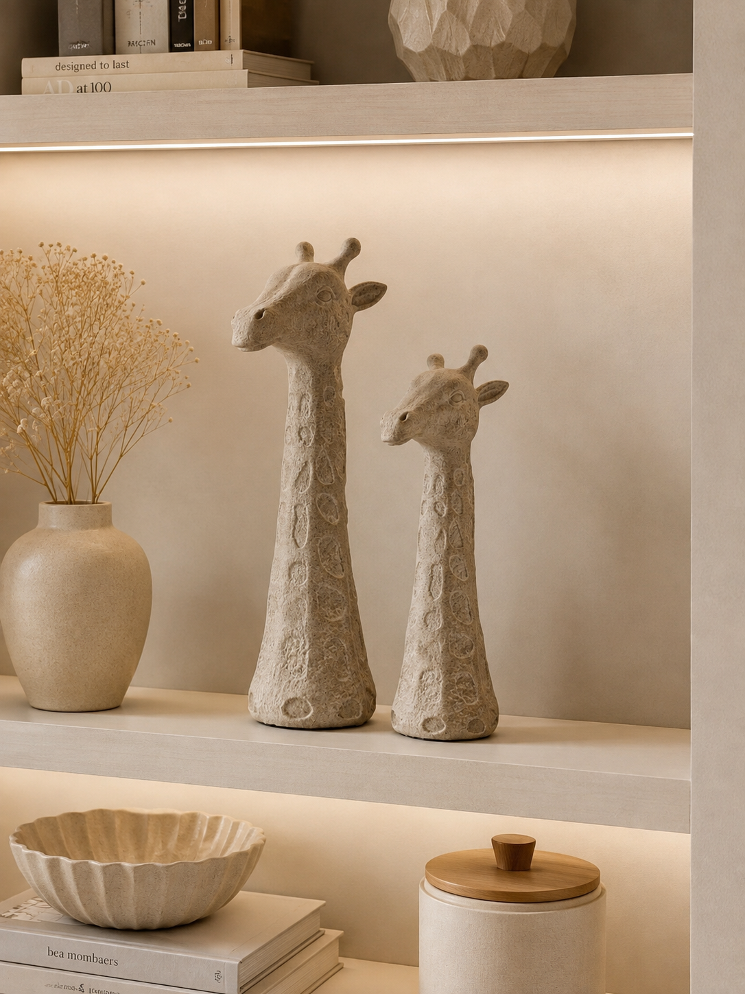 Esculturas Girafas em Polirresina - 2 peças
